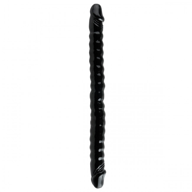Черный двухголовый фаллоимитатор Basix Rubber Works 18" - 45 см., Pipedream Черный двухголовый фаллоимитатор Basix Rubber Works 18" - 45 см., Pipedream