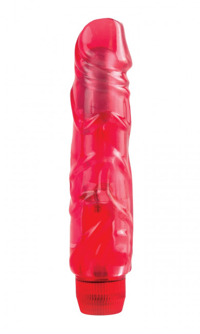 Красный вибратор JUICY JEWELS - 16 см., Pipedream