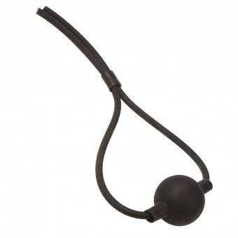 Чёрный кляп из силикона BALLGAG, California Exotic Novelties