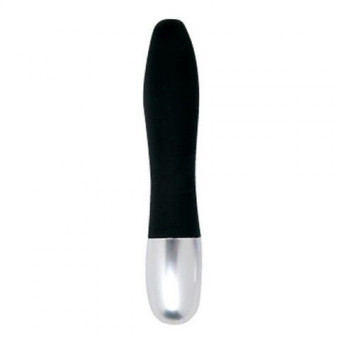 Чёрный мини-вибратор Discretion Probe - 11 см., Seven Creations