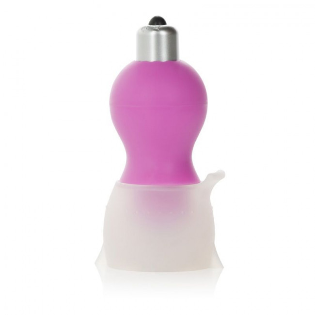 Розовый вибромассажер с замораживающейся насадкой Foreplay Ice Chill Massagers, California Exotic Novelties
