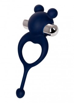 Синее виброкольцо с хвостиком JOS MICKEY, JOS