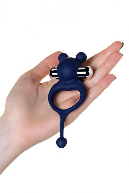 Синее виброкольцо с хвостиком JOS MICKEY, JOS