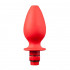 Красная насадка для душа HYDROBLAST 4INCH BUTTPLUG SHAPE DOUCHE - 10,2 см., NMC
