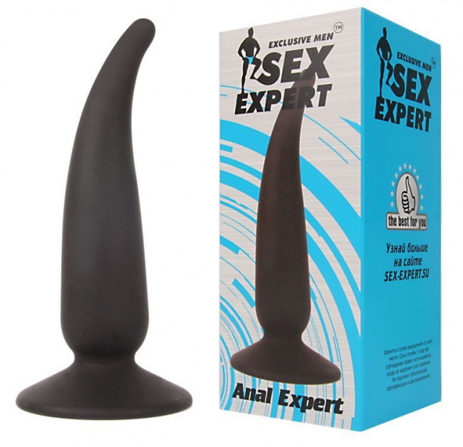 Анальная пробка с тонким кончиком Sex Expert - 11 см., Bior toys