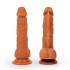 Реалистичный коричневый фаллоимитатор Erowoman, Bior toys