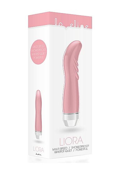 Розовый вибратор Liora с изогнутой головкой - 15,1 см., Shots Media BV
