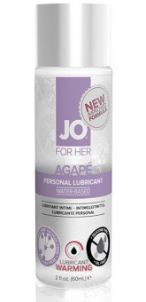 Разогревающий женский лубрикант на водной основе JO AGAPE LUBRICANT WARMING - 60 мл., System JO