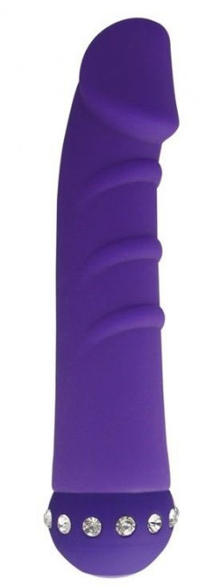 Фиолетовый вибратор SPARKLE SUCCUBI VIBRATING DONG - 14,5 см. Фиолетовый вибратор SPARKLE SUCCUBI VIBRATING DONG - 14,5 см.