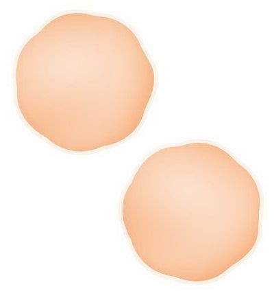 Телесные силиконовые наклейки на соски NIPPLE COVERS SILICONE, Starbust