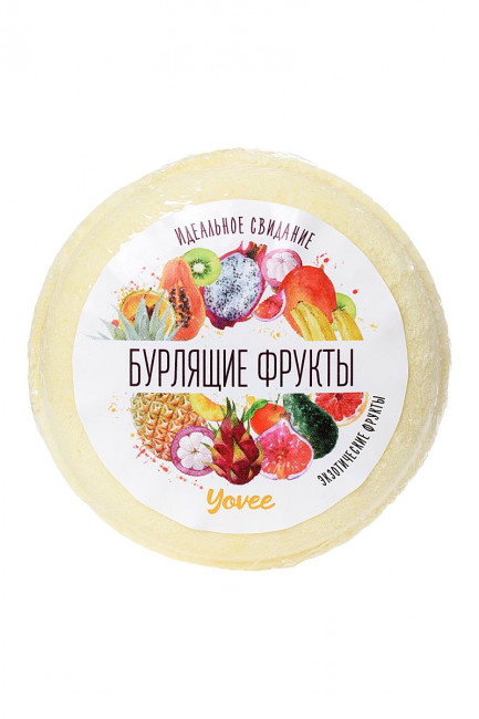 Бомбочка для ванны «Бурлящие фрукты» с ароматом экзотических фруктов - 70 гр., ToyFa