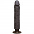 Коричневый вибратор The Realistic Cock ULTRASKYN Without Balls Vibrating 10” - 29,2 см., Doc Johnson