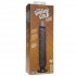 Коричневый вибратор The Realistic Cock ULTRASKYN Without Balls Vibrating 10” - 29,2 см., Doc Johnson