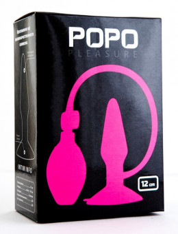 Розовая надувная втулка POPO Pleasure - 12 см., POPO Pleasure