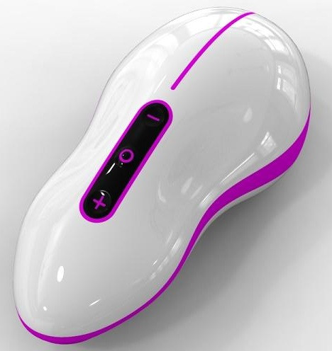 Бело-розовый вибростимулятор Mouse , Odeco