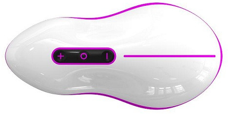 Бело-розовый вибростимулятор Mouse , Odeco