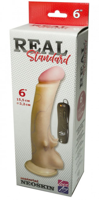 Вибратор REAL Standard на присоске - 15,5 см., LOVETOY (А-Полимер) Вибратор REAL Standard на присоске - 15,5 см., LOVETOY (А-Полимер)