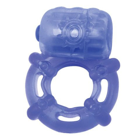 Голубое эрекционное кольцо с вибрацией Climax Juicy Rings, Topco Sales