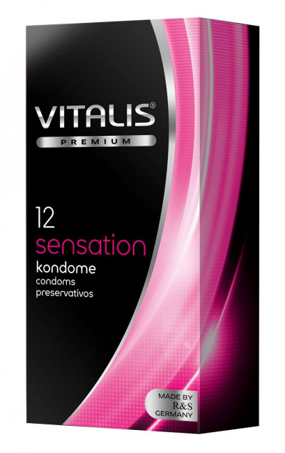 Презервативы VITALIS PREMIUM sensation с пупырышками и кольцами - 12 шт., R&S GmbH Презервативы VITALIS PREMIUM sensation с пупырышками и кольцами - 12 шт., R&S GmbH