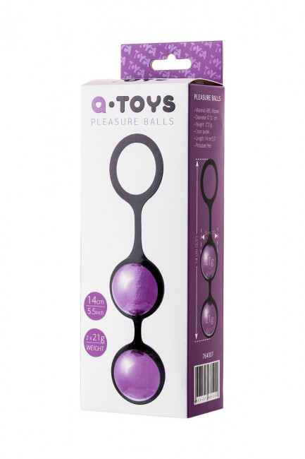 Фиолетово-черная вагинальные шарики TOYFA A-toys, A-toys