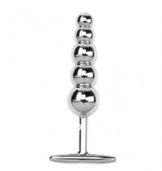 Металлическая анальная пробка-елочка - 15 см., Anal Jewelry Plug