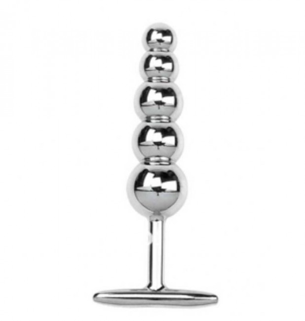 Металлическая анальная пробка-елочка - 15 см., Anal Jewelry Plug