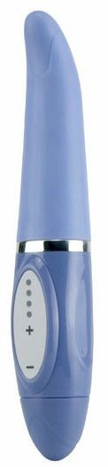 Фиолетовый вибромассажёр Touch Sensor Silk Tip - 20 см., Seven Creations
