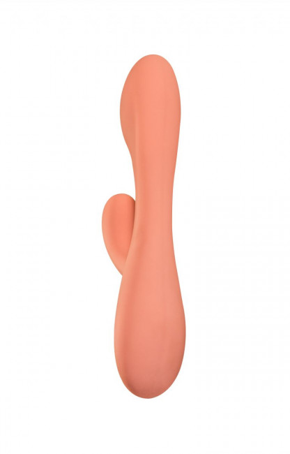 Розовый вибратор Shape of water Pearl с клиторальным отростком - 18,5 см., Lola toys Розовый вибратор Shape of water Pearl с клиторальным отростком - 18,5 см., Lola toys