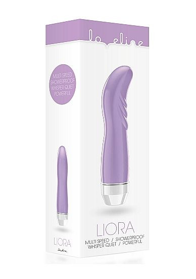 Фиолетовый вибратор Liora с изогнутой головкой - 15,1 см., Shots Media BV Фиолетовый вибратор Liora с изогнутой головкой - 15,1 см., Shots Media BV
