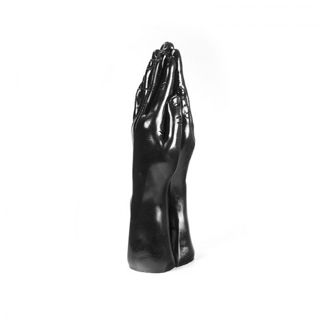 Стимулятор для фистинга с виде сомкнутых рук Dark Crystal Christian Dildo Black - 32 см., Mister B Стимулятор для фистинга с виде сомкнутых рук Dark Crystal Christian Dildo Black - 32 см., Mister B