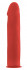 Красный страпон Deluxe Silicone Strap On 8 Inch - 20 см., Shots Media BV