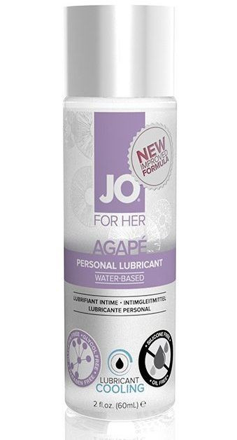 Женский охлаждающий лубрикант на водной основе JO AGAPE LUBRICANT COOLING - 60 мл., System JO Женский охлаждающий лубрикант на водной основе JO AGAPE LUBRICANT COOLING - 60 мл., System JO