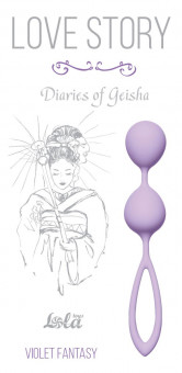Сиреневые вагинальные шарики Diaries of a Geisha, Lola toys