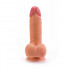 Телесный фаллоимитатор на присоске Real Extreme Dildo - 19,5 см., Lovetoy Телесный фаллоимитатор на присоске Real Extreme Dildo - 19,5 см., Lovetoy