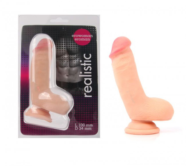 Реалистичный телесный фаллоимитатор - 10 см., Bior toys Реалистичный телесный фаллоимитатор - 10 см., Bior toys
