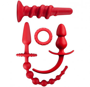 Набор для анальной стимуляции MENZSTUFF PLEASURE SET RED, Dream Toys