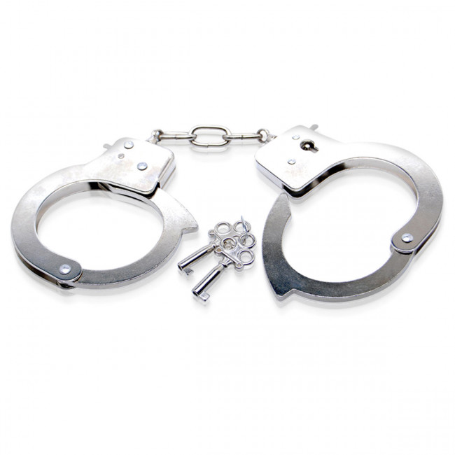 Металлические наручники Metal Handcuffs с ключиками, Pipedream