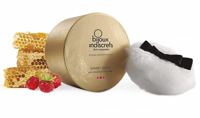 Съедобная пудра для тела с ароматом меда и клубники Sunset Wild Powder - 45 гр., Bijoux Indiscrets