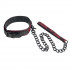 Атласный ошейник с цепью Scandal Collar with Leash, California Exotic Novelties