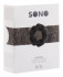 Чёрное эрекционное кольцо SONO №6 Чёрное эрекционное кольцо SONO №6