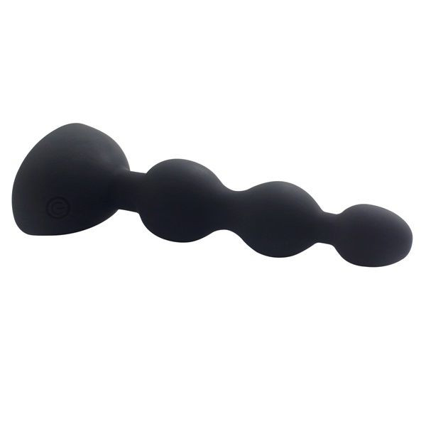 Черный анальный вибростимулятор Anal Beads S - 14,5 см. Черный анальный вибростимулятор Anal Beads S - 14,5 см.