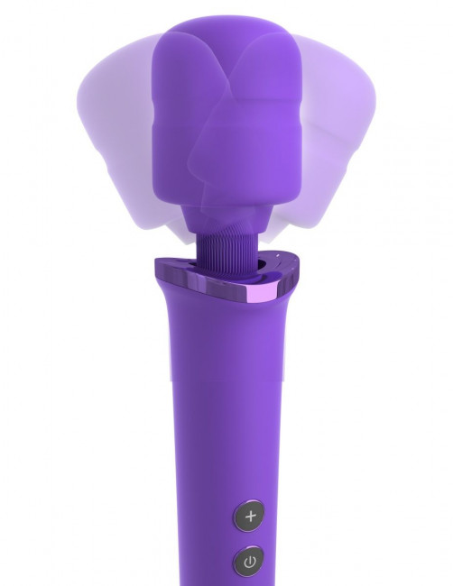 Фиолетовый вибромассажер Rechargeable Power Wand