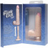 Телесный вибромассажер The Realistic Cock ULTRASKYN Vibrating 7” Slim - 22,1 см., Doc Johnson