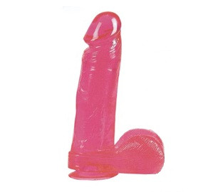 Гелевый фаллоимитатор с мошонкой на присоске, Sextoy 2011 Гелевый фаллоимитатор с мошонкой на присоске, Sextoy 2011