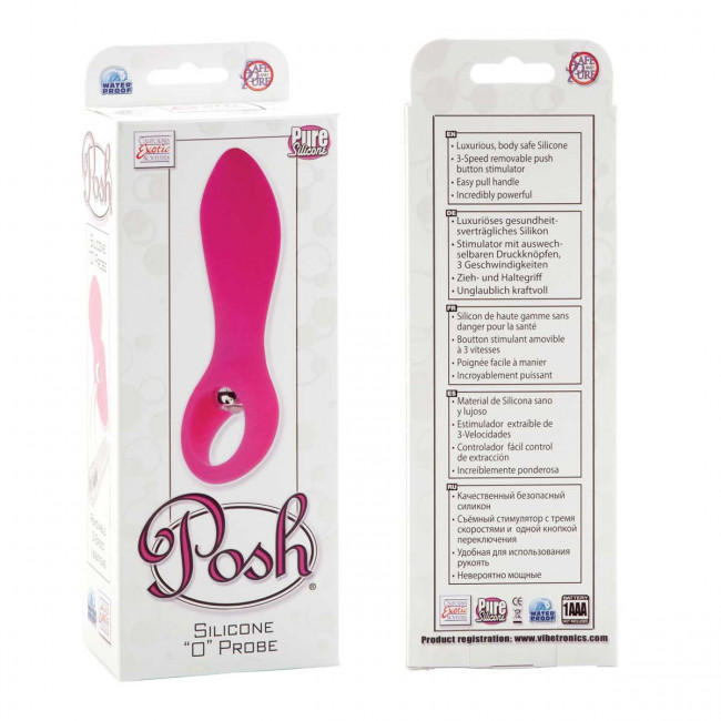 Анальный вибромассажер-пальчик Posh Silicone "O" Probes - 10,75 см., California Exotic Novelties