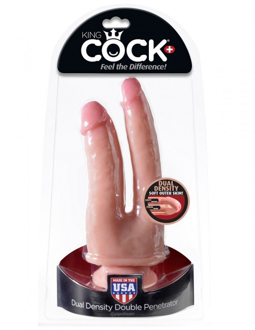 Двойной фаллоимитатор Dual Density Double Penetrator - 21,5 см., Pipedream Двойной фаллоимитатор Dual Density Double Penetrator - 21,5 см., Pipedream