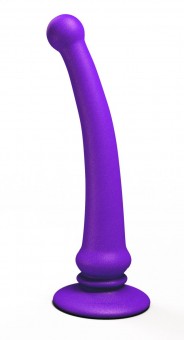 Фиолетовый анальный стимулятор Rapier Plug - 15 см., Lola toys