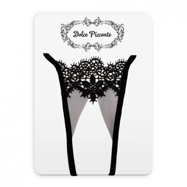 Открытые кружевные трусики Аlbori с цветочным узором, Dolce Piccante Lingerie