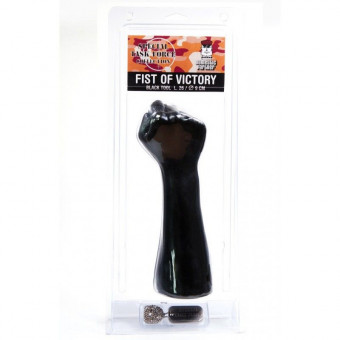 Стимулятор для фистинга Fist of Victory Black в виде руки с кулаком - 26 см., O-Products