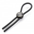 Тёмно-серое эрекционное кольцо с зажимом Again and Again Adjustable Cock Ring, Fifty Shades of Grey